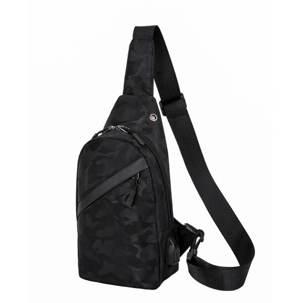 Camouflage Chest Bags Men Crossbody Bag With Headphone Hole - Image 9