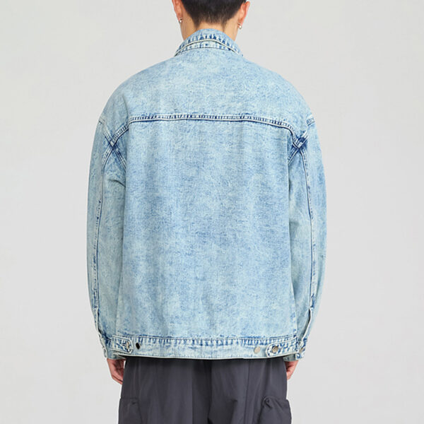 Fashion American Vintage Denim Jacket Men - Image 3