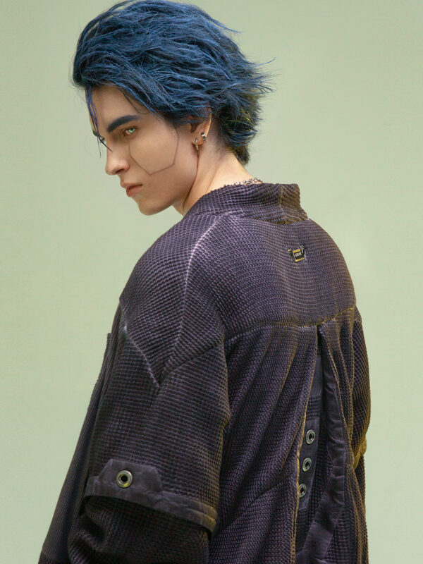 Men's  Fashion Dyed Washed Hanfu Cardigan - Image 7