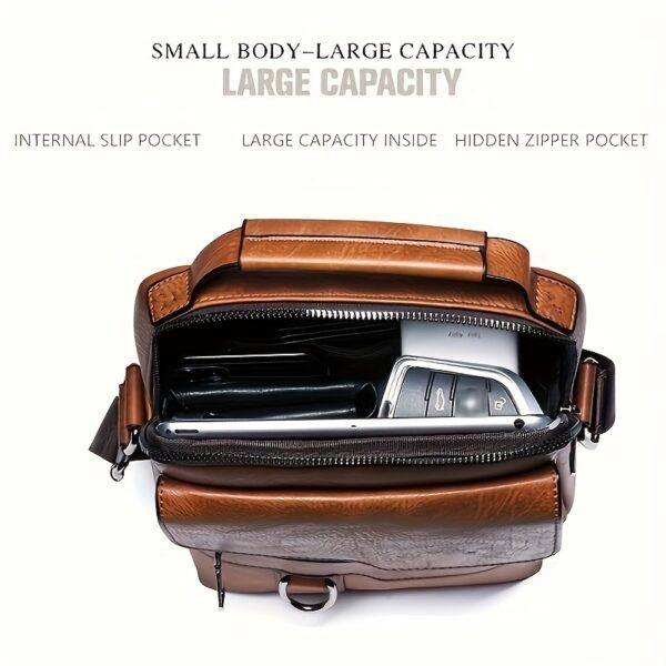 Men's New Shoulder Bag, - Image 6
