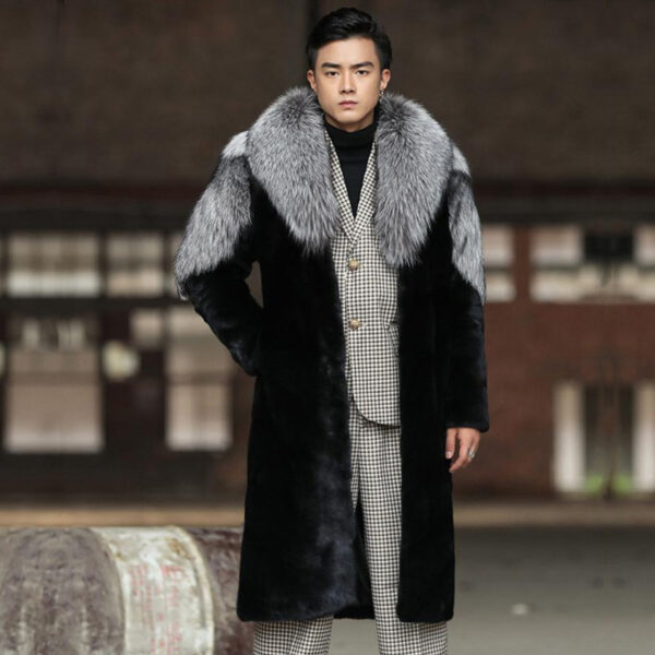 Men's Fur Jacket Mink Thermal Top - Image 3