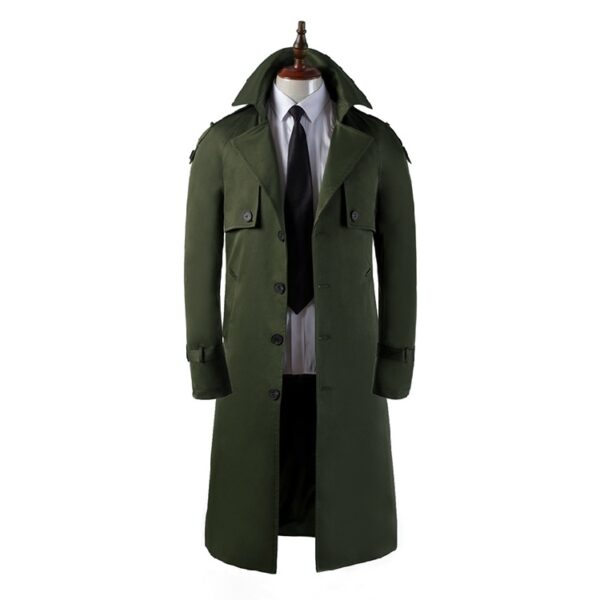 Men's Trench Coat Super Long - Image 5