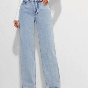 Women High Rise Denim Jeans(Size28)(Colorlight blue)
