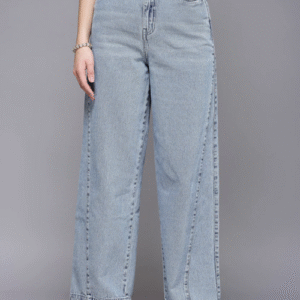 Women High Rise Denim Jeans(Size30)(Colorlight blue)