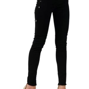 Side Dori Slim Fit Denim Jeans for Women (Size-36) (Color-BLACK)
