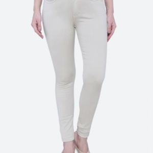 Women High Rise Denim Jeans(Size30)(Colorbeige)