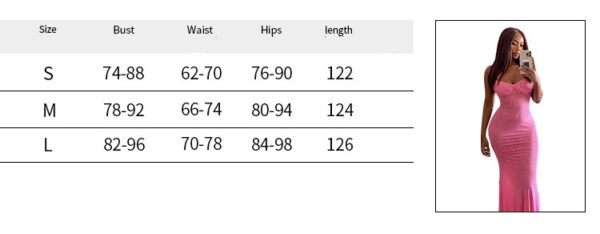 Ladies' Mesh Suspender See-through Slim-fit Dress - Image 3