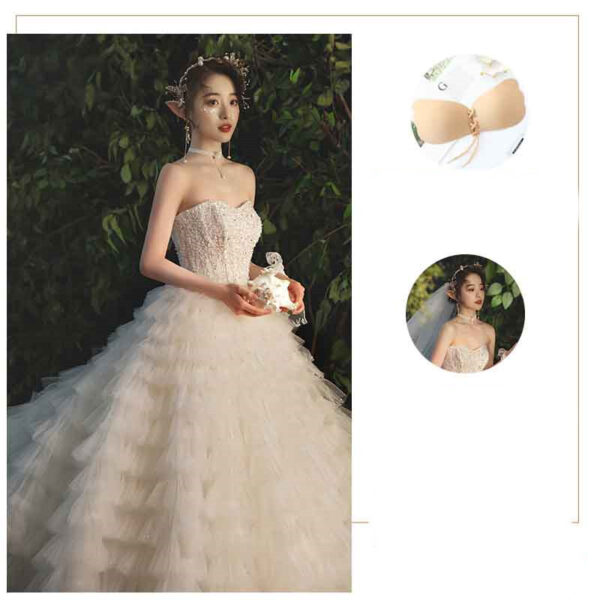 Women's Temperament Fashion Large Trailing wedding Dress - Image 6