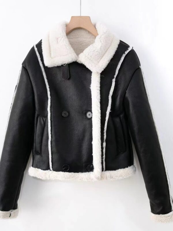 Women's Fashion Fur All-in-One Stand Collar Jacket - Image 4