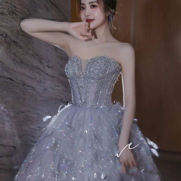 New Toast Dress Bridal Mitzvah Dress High-end Luxury Niche Engagement - Image 5