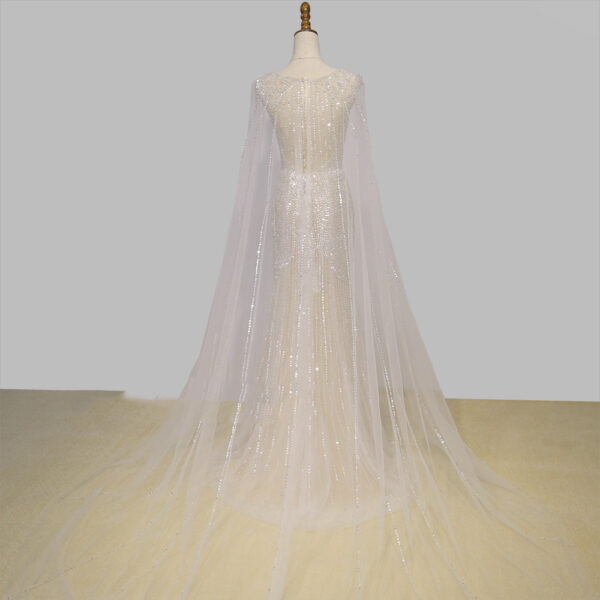 Women's Fashionable Shawl wedding  Dress - Image 5