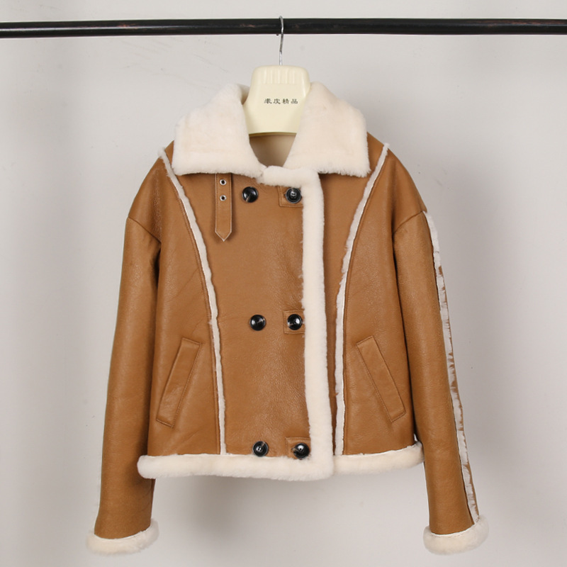 Women’s Fashion Fur All-in-One Stand Collar Jacket