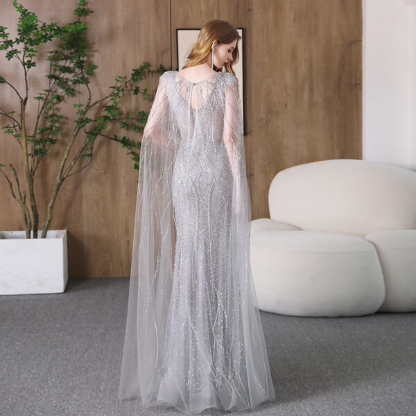 Evening Dress Banquet Slimming Fishtail Host Evening Dress - Image 6