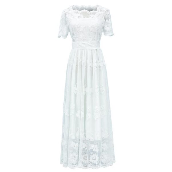 New Lace Dress Women's Summer Large Swing Fairy Beach - Image 6