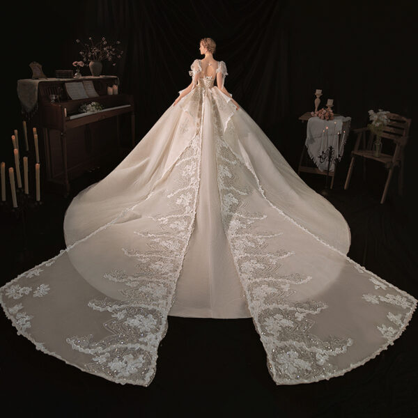 Women's Fashion Temperament Heavy-duty Trailing wedding Dress - Image 4