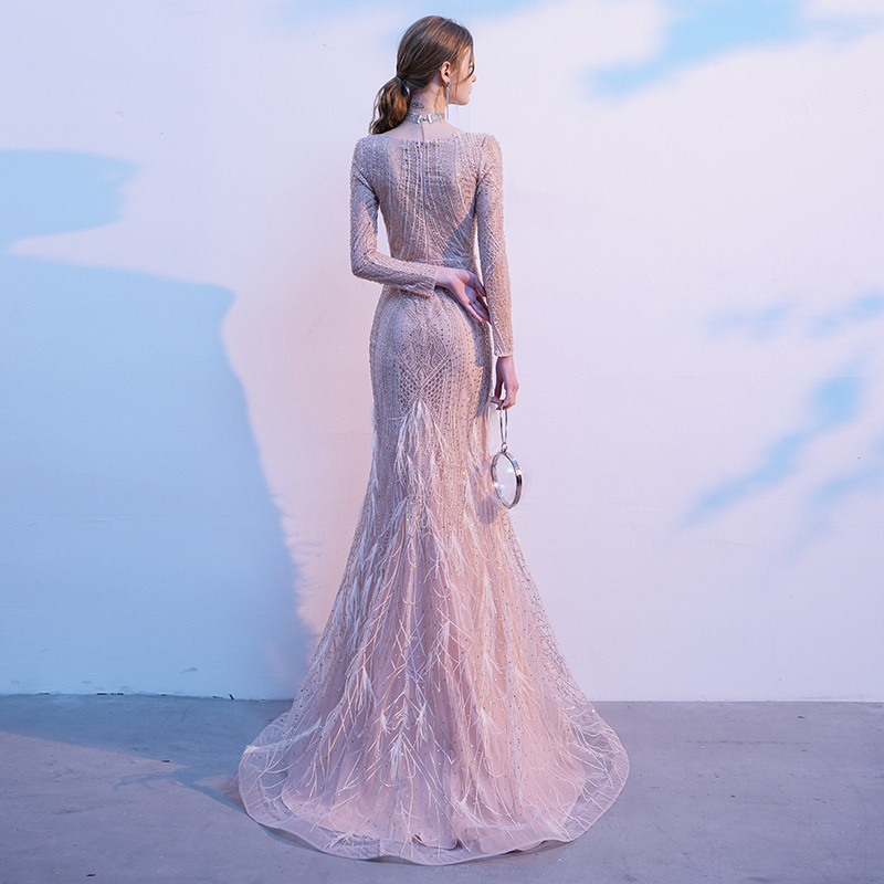 Presiding Fishtail Skirt Gold Dress - Image 4