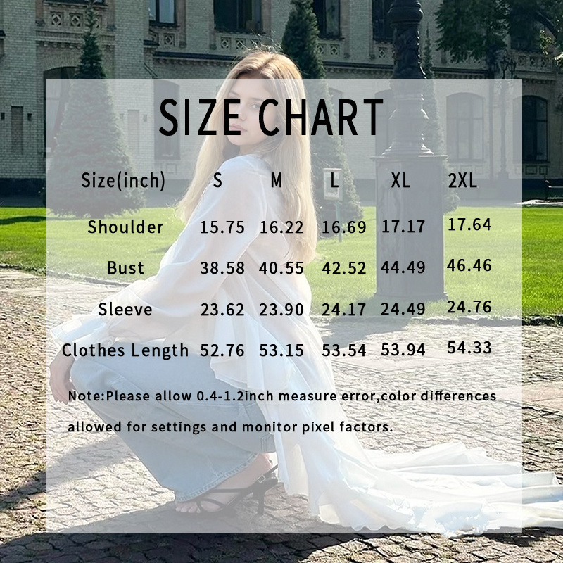 Women's Solid Long Sleeve Blouse, V Neck High Low Shirt With Irregular Ruffles, Asymmetrical Hem Office Party Tops - Image 2