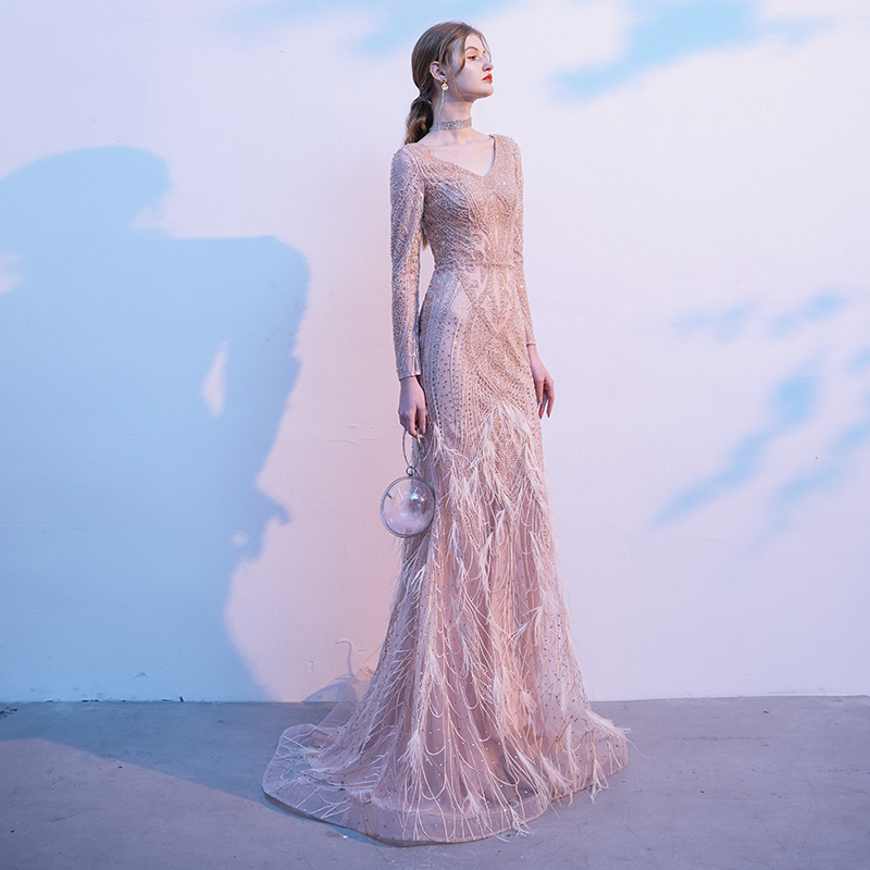 Presiding Fishtail Skirt Gold Dress - Image 5