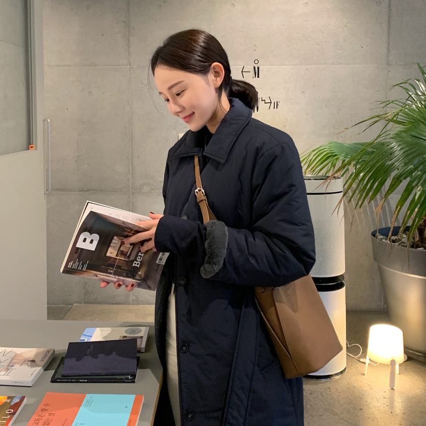 Workingwear Sect Overcomes Cotton Clothes Girl Knee Length - Image 2