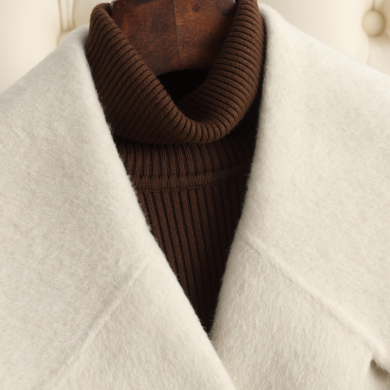 Women's Reversible Cashmere Coat Women's Mid-length - Image 3