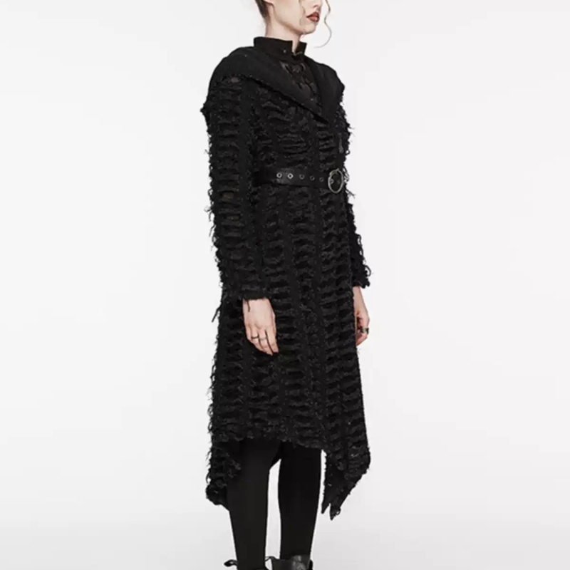 Gothic Punk Washed Heavy Industry Broken Coat - Image 3