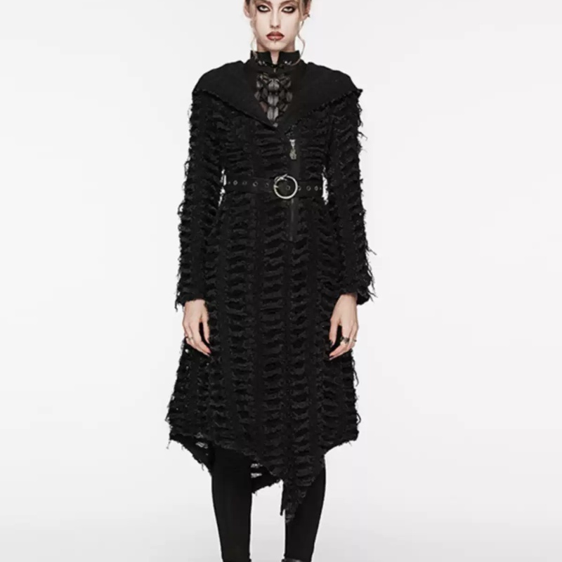 Gothic Punk Washed Heavy Industry Broken Coat - Image 4