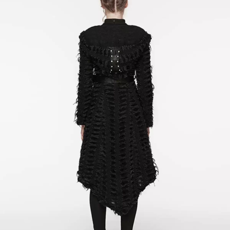 Gothic Punk Washed Heavy Industry Broken Coat - Image 6